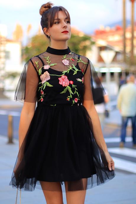 BLACK TUL DRESS