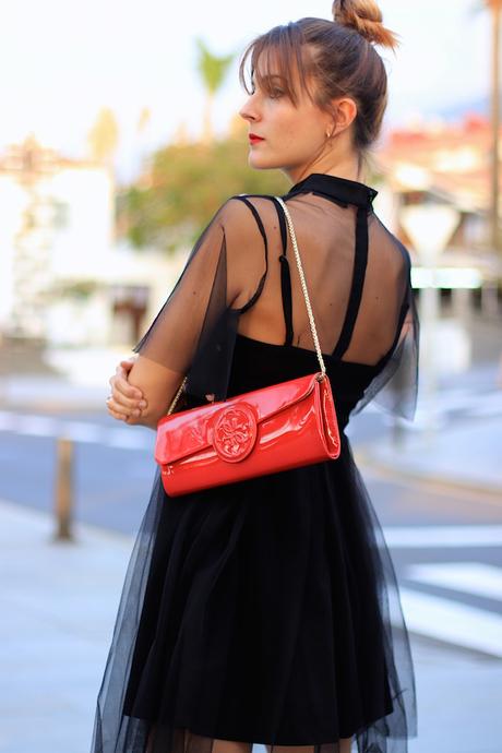 BLACK TUL DRESS