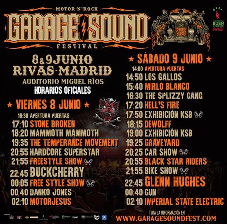 Horarios del Garage Sound Fest 2018