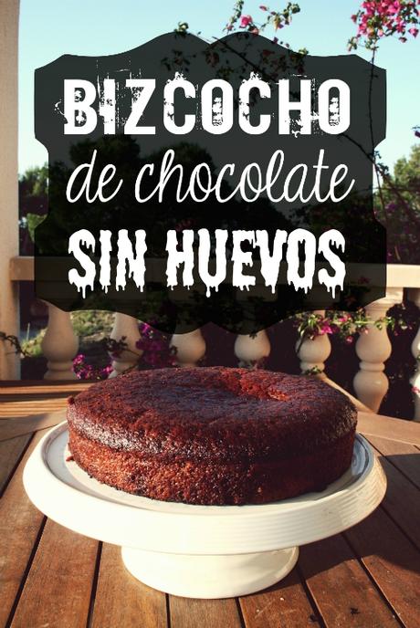 Bizcocho de Chocolate, Bizcocho sin huevos, receta de bizcocho, bizcocho fácil, bizcocho esponjoso, recetas de cocina, recetas fáciles, foodie, food porn, 