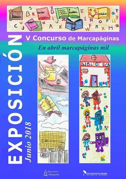 Exposición de trabajos del concurso ‘En Abril, marcapáginas Mil’