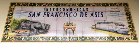 El azulejo de la Barriada de la RENFE. El azulejo de la Barriada de la RENFE.