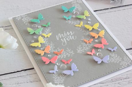 Rainbow Butterflies Card