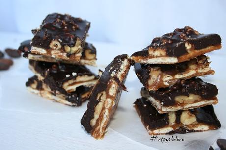 Galletas con chocolate y toffe salado