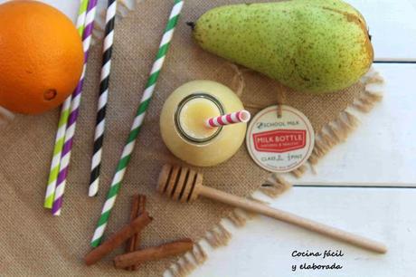 SMOOTHIE DE PERA Y NARANJA