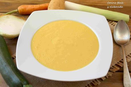 CREMA DE CALABACIN, PATATAS Y ZANAHORIAS