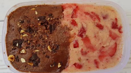 Helado vegano de chocolate y avellanas Helado vegano de chocolate y avellanas
