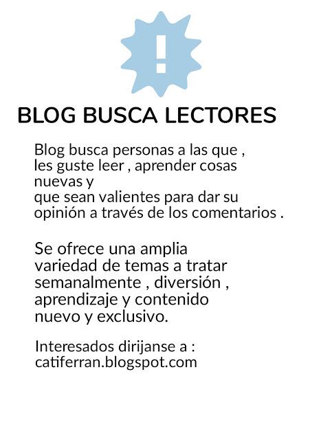 BLOG BUSCA LECTORES