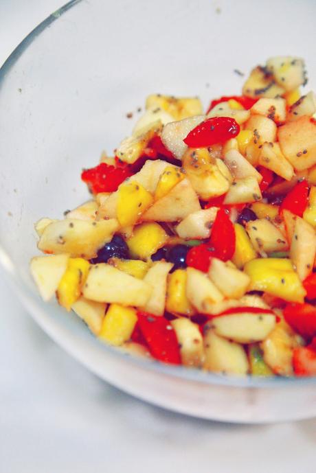 ENSALADA DE FRUTAS CON ANIS Y TE MATCHA