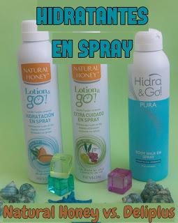 Hidratantes corporales en spray: ¿Merecen la pena? Comparativa Natural Honey vs. Deliplus