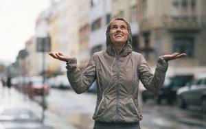 Practicar deporte bajo la lluvia