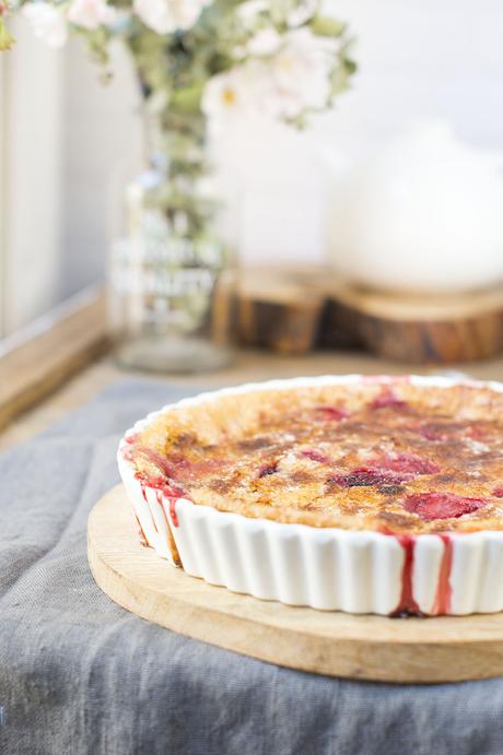 Clafoutis de fresas Clafoutis de fresas