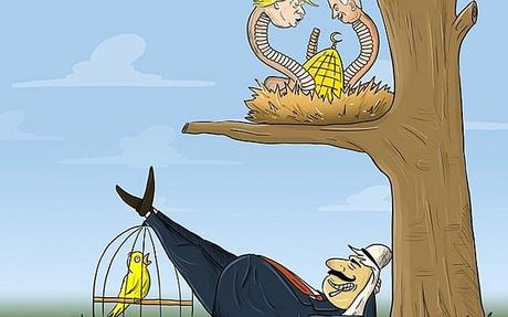 Aumento de caricaturas antisemitas en medios árabes después del traslado de la embajada de EE. UU. a Jerusalem. Aumento de caricaturas antisemitas en medios árabes después del traslado de la embajada de EE. UU. a Jerusalem.