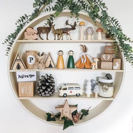 Decoración animal para la habitación infantil wooden toys