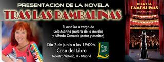 Crónica de la presentación de Tras las bambalinas en la librería Alibri Crónica de la presentación de Tras las bambalinas en la librería Alibri