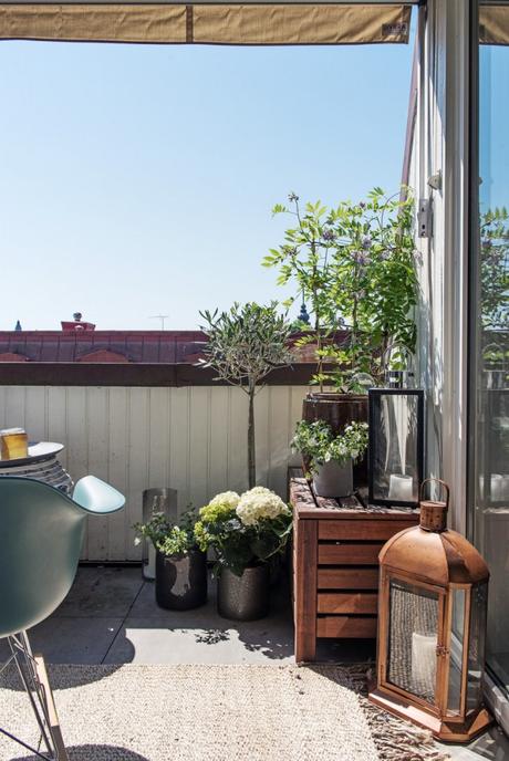 vivienda sueca piso terraza rústico mezcla estilos decorativos decoración sueca ático rustico y nórdico   