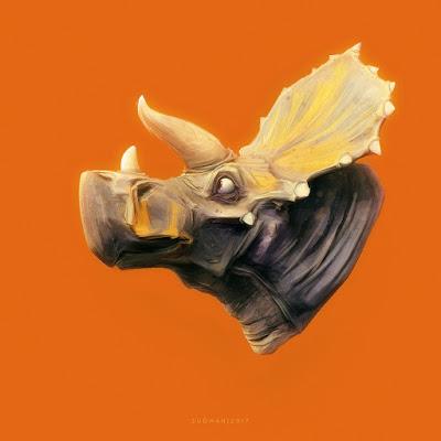 Los extraños bichos dinosauromorfos y mamiferoides de Sudhan Lakshmanan