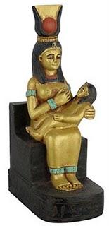 La lactancia materna en el arte | La diosa Isis amamantando a Horus