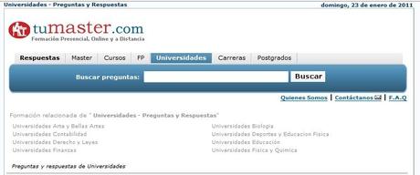 Tumaster.com buscador de Masters, cursos, oposiciones y becas Tumaster.com buscador de Masters, cursos, oposiciones y becas