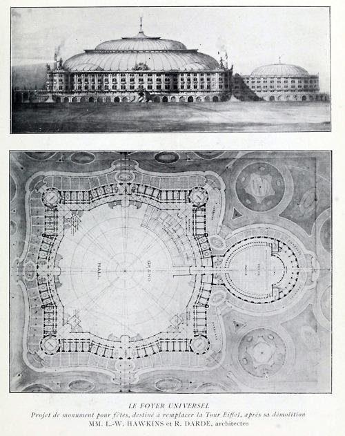archimaps:

Project for a grand hall to replace the site of the...