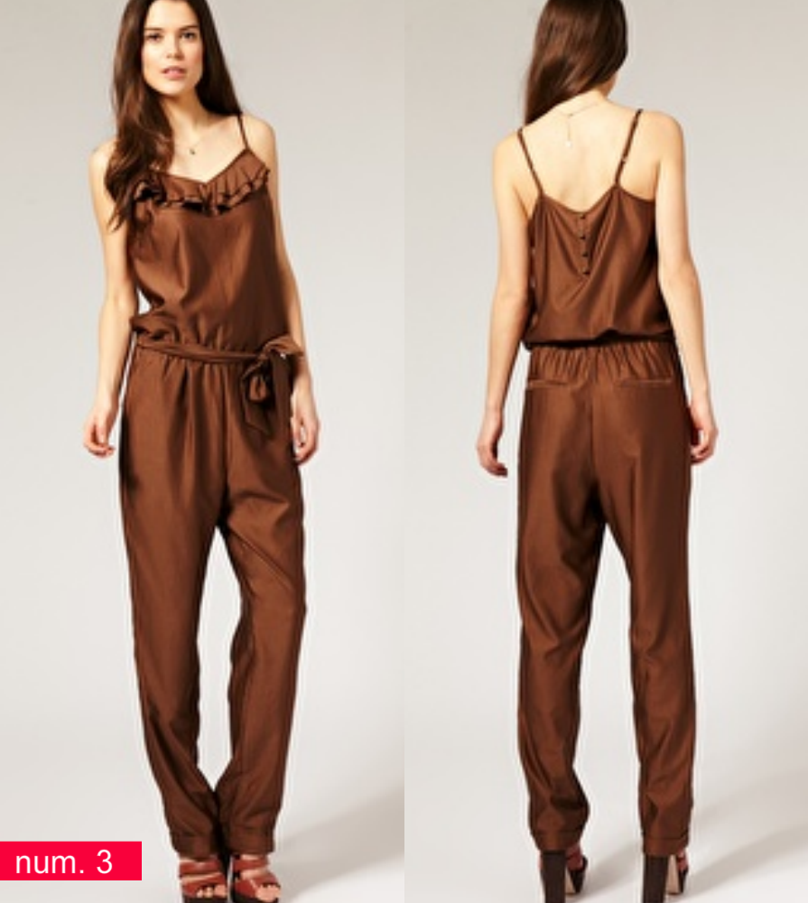 jumpsuit, villa frill, brown, ss 2011
