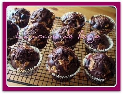 MAGDALENAS DE NUBES Y CHOCOLATE