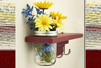 Estanterías con botes de flores - Paperblog