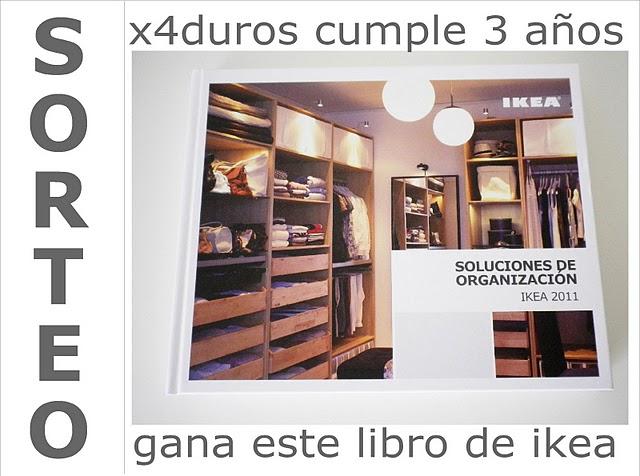 SORTEO 3 CUMPLEAÑOS!!  Gana un Libro Ikea: Soluciones de Organización