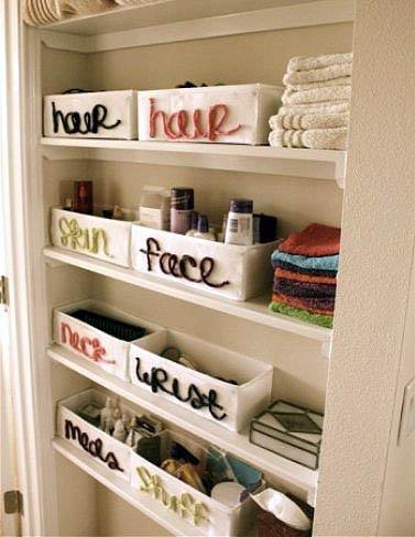 UNA IDEA PARA ORGANIZAR COSMÉTICOS