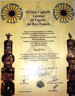 Rosa de Foc: Primer Capítulo del Rito francés en España Rosa de Foc: Primer Capítulo del Rito francés en España