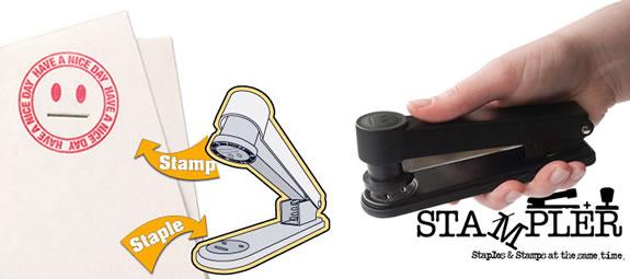 Stampler :: grapadora + sello