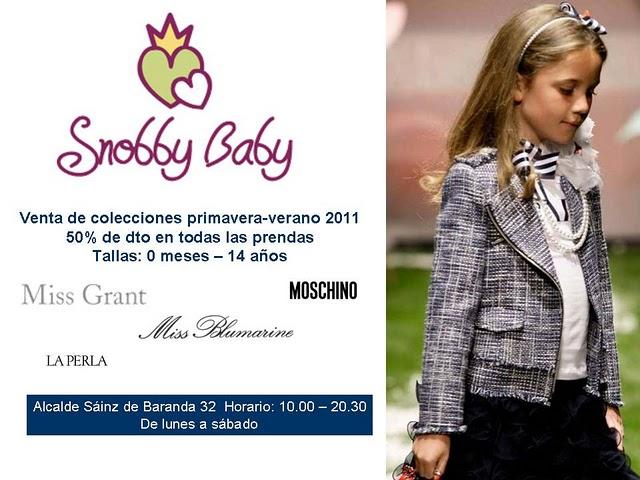 Snobby Baby. Para los peques más fashion de la casa y para los  fashion más peques de la casa. Promoción especial de Primavera-Verano 2011