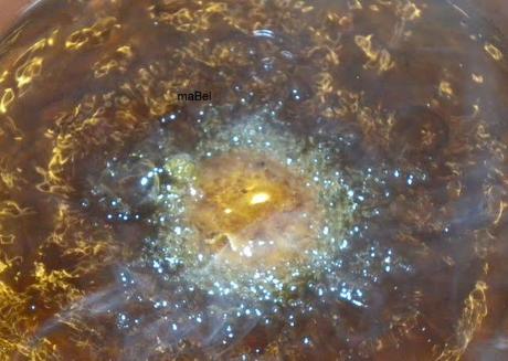 Portobello confitado relleno con huevo frito, jamon y pan cristal artesano Portobello confitado relleno con huevo frito, jamon y pan cristal artesano