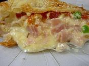 Tarta jamon queso