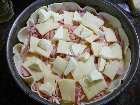 Tarta de jamon y queso Tarta de jamon y queso