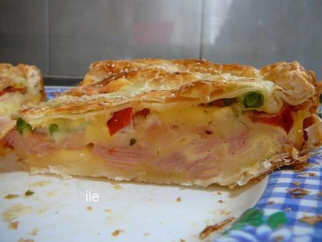 Tarta de jamon y queso Tarta de jamon y queso
