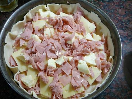 Tarta de jamon y queso Tarta de jamon y queso