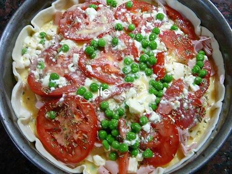 Tarta de jamon y queso Tarta de jamon y queso