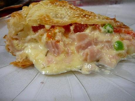 Tarta de jamon y queso Tarta de jamon y queso