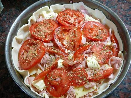 Tarta de jamon y queso Tarta de jamon y queso