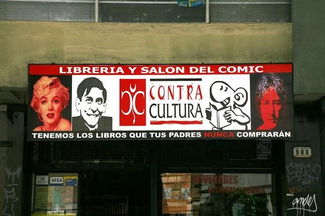 Librería Contracultura con nuevo cartel