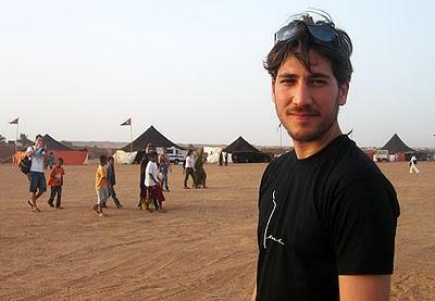 Alberto Ammann renueva su compromiso con el pueblo saharaui