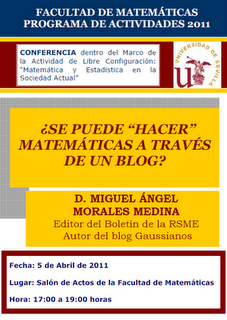 III Conferencia Amazings: ¿Se puede hacer Matemáticas a través de un blog?
