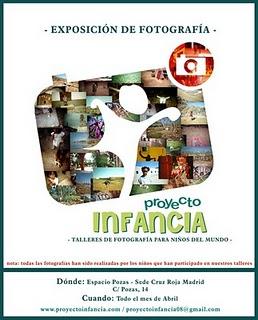 EXPOSICIÓN DE FOTOGRAFÍAS DEL PROYECTO INFANCIA EN ESPACIO POZAS 14 de Cruz Roja Española.
