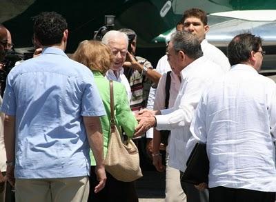 Presidente Raúl Castro despidió a Carter (+ fotos)