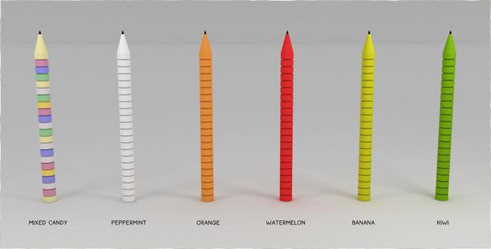 Lápices que se comen