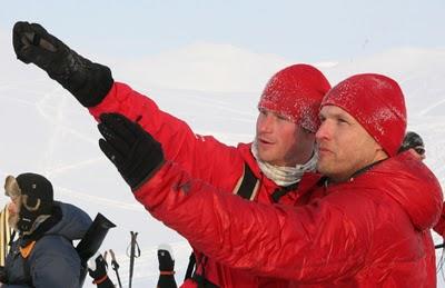 Imágenes del  príncipe Harry en el Polo Norte