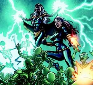 Viuda Negra y las chicas Marvel