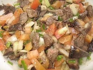 Aliño de asadura de cerdo