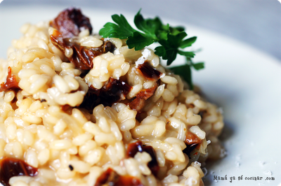 Risotto con tomates secos